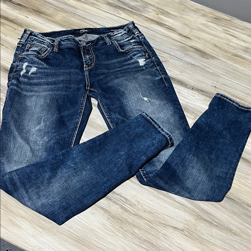 Silver girlfriend jeans waist 29 length 29